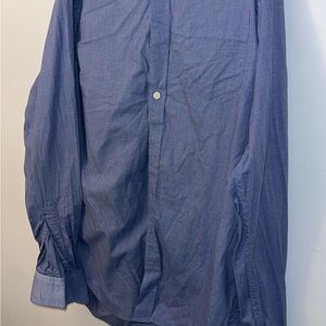 Banana Republic Men's Casual Blue Button-Down Shirt